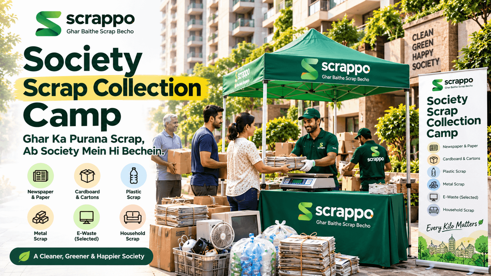 Society Scrap Collection Camp - Scrappo